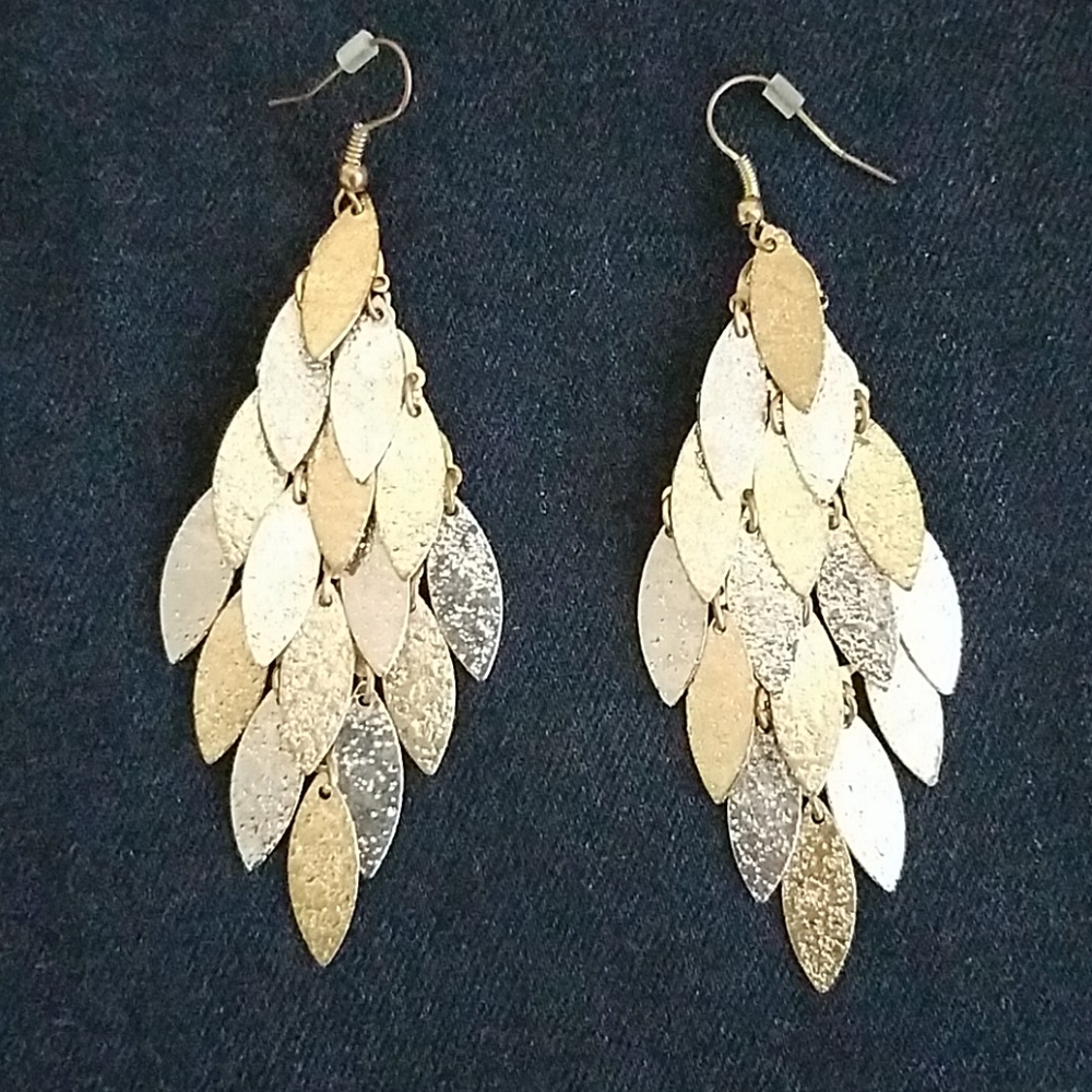 Gold/Silver Drop Earrings